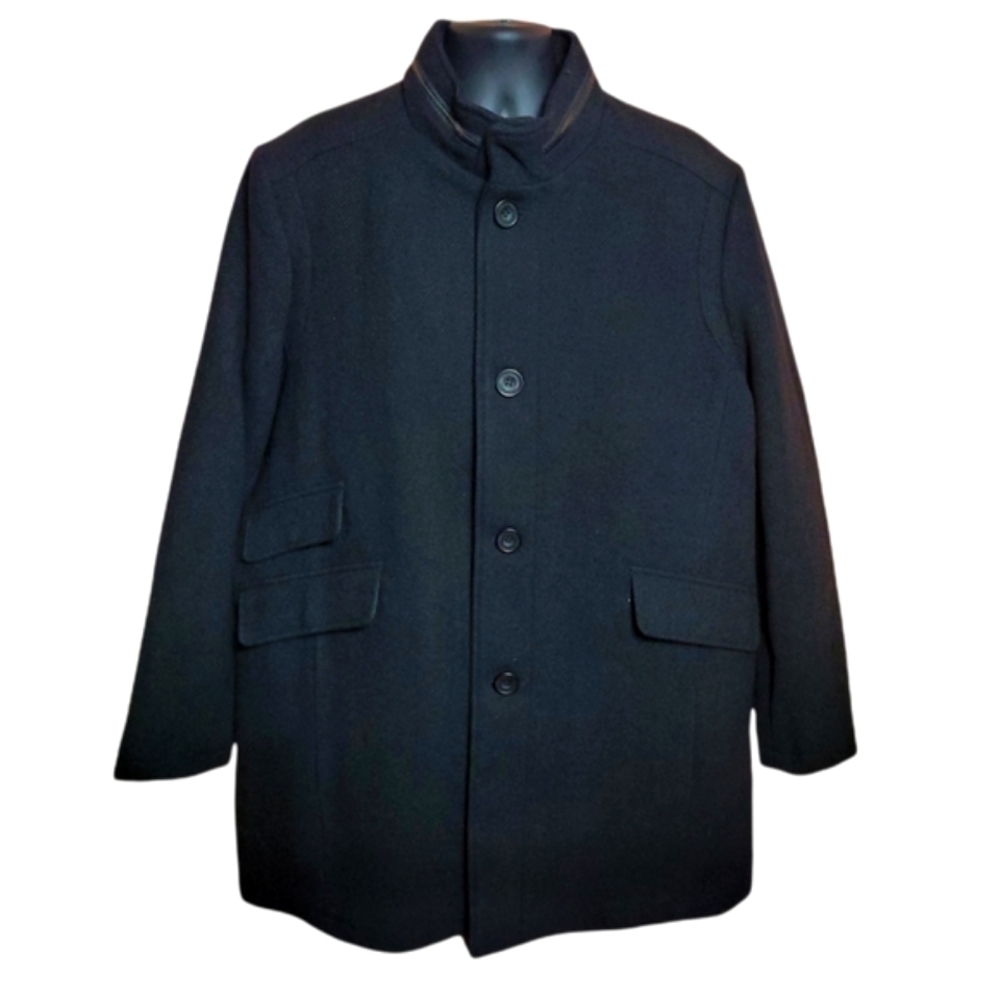Kenneth Cole of New York 3/4 length Black Jacket size XXL BNWT